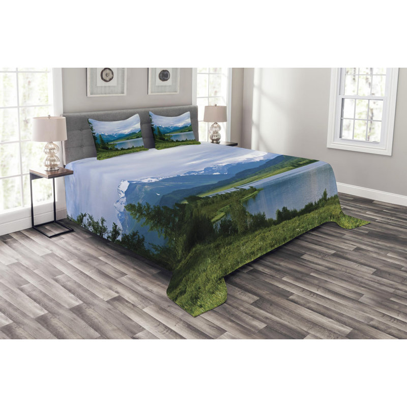 Nature Rustic Polyester Coverlet, King Coverlet + 2 Shams