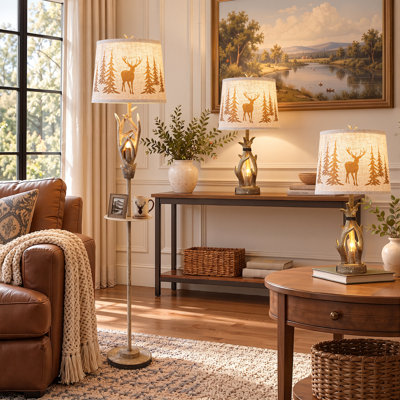 64 " Distressed Floor Lamp