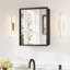 W H Framed Medicine Cabinet Mirror Adjustable-1129942743-1129942742