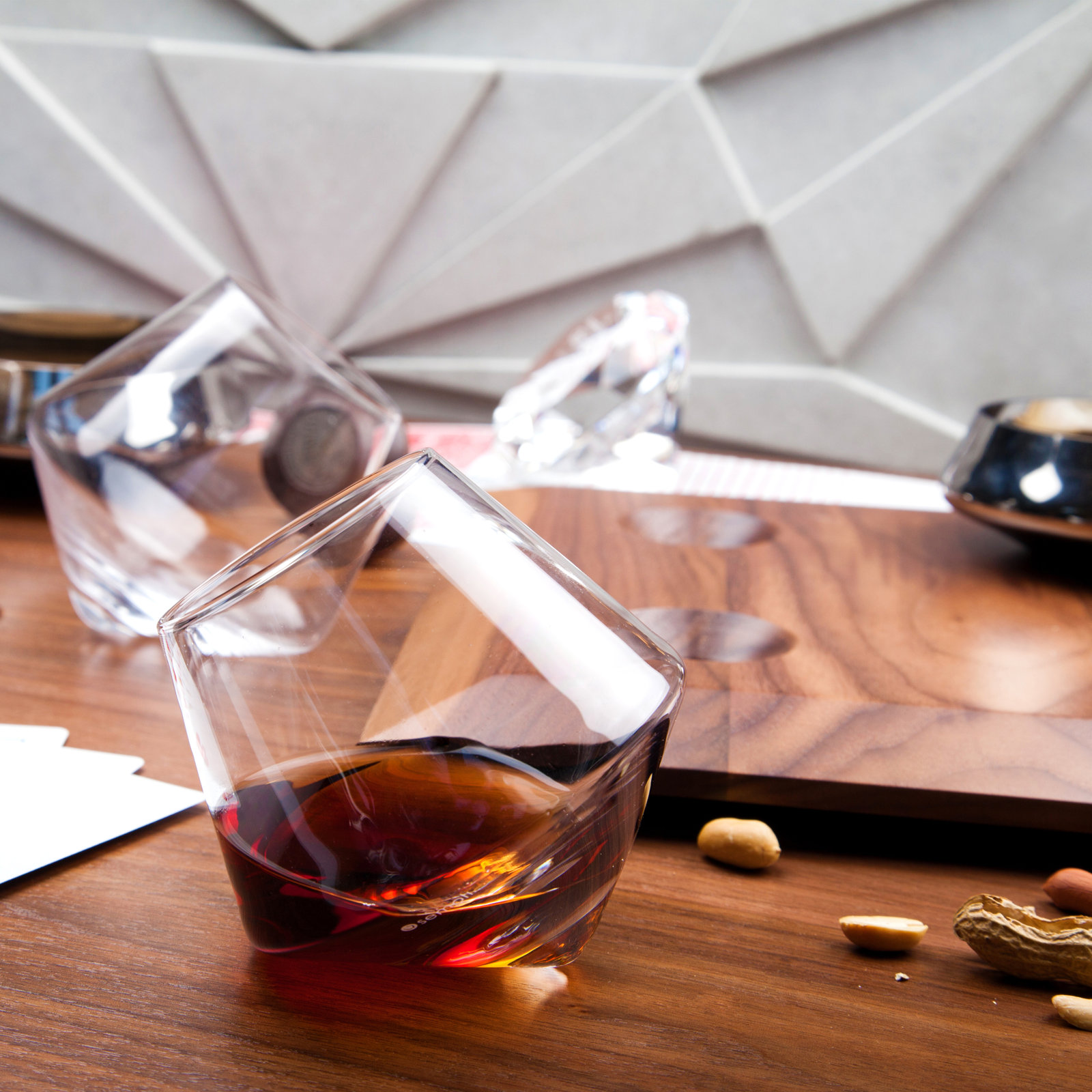 Crystal Whiskey Glass, Clear