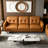 3‑Seater Top Grain Leather Sofa