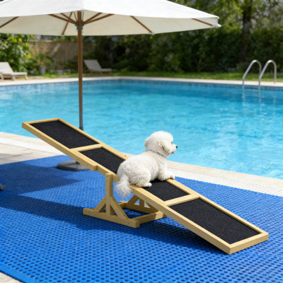 Balançoire à agilité pour chien, balançoire à agilité pour animaux de compagnie, balançoire à agilité en bois