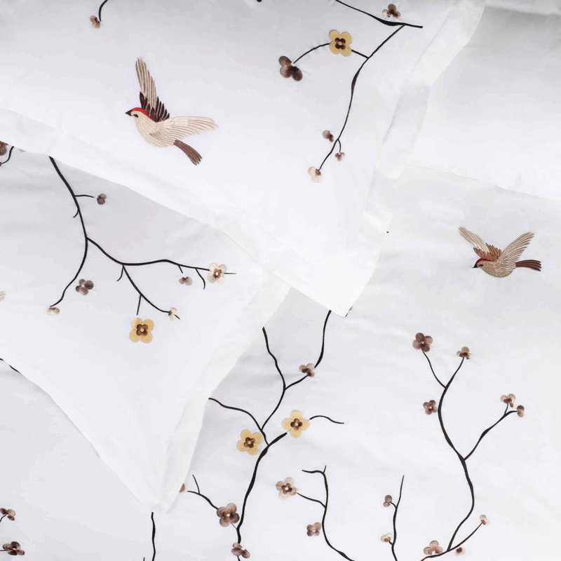 Ensemble de housse de couette 100% coton à densité de tissage 200 fils Superior 3 pièces
