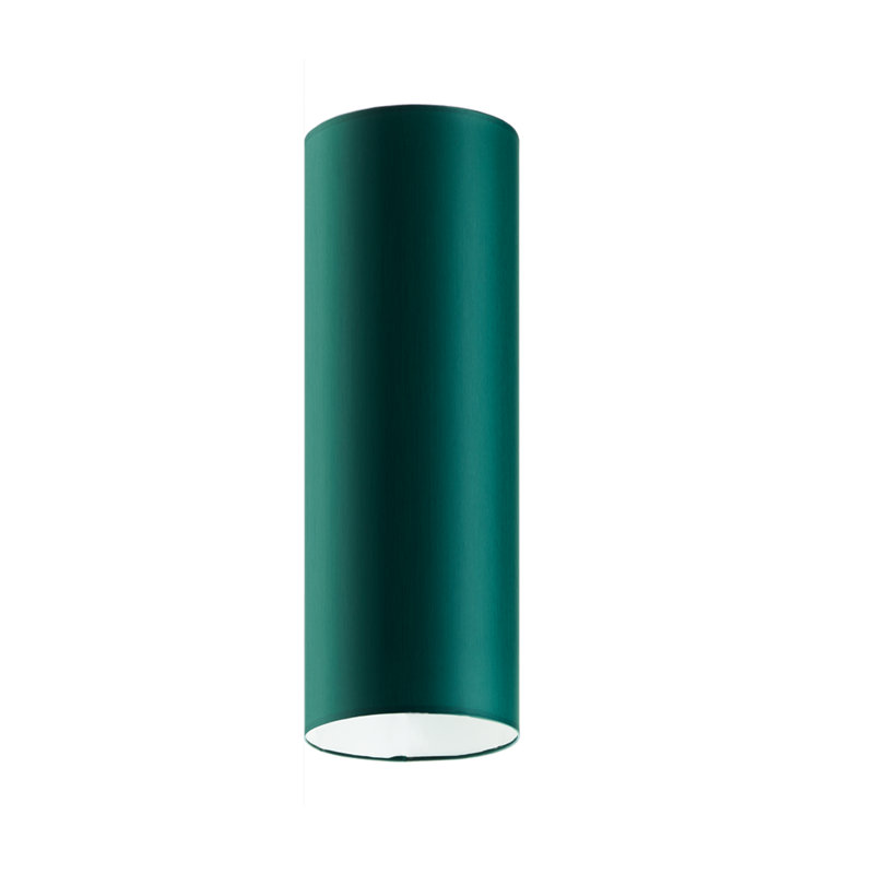 Audrei Fabric Flush Mount, Bottle Green