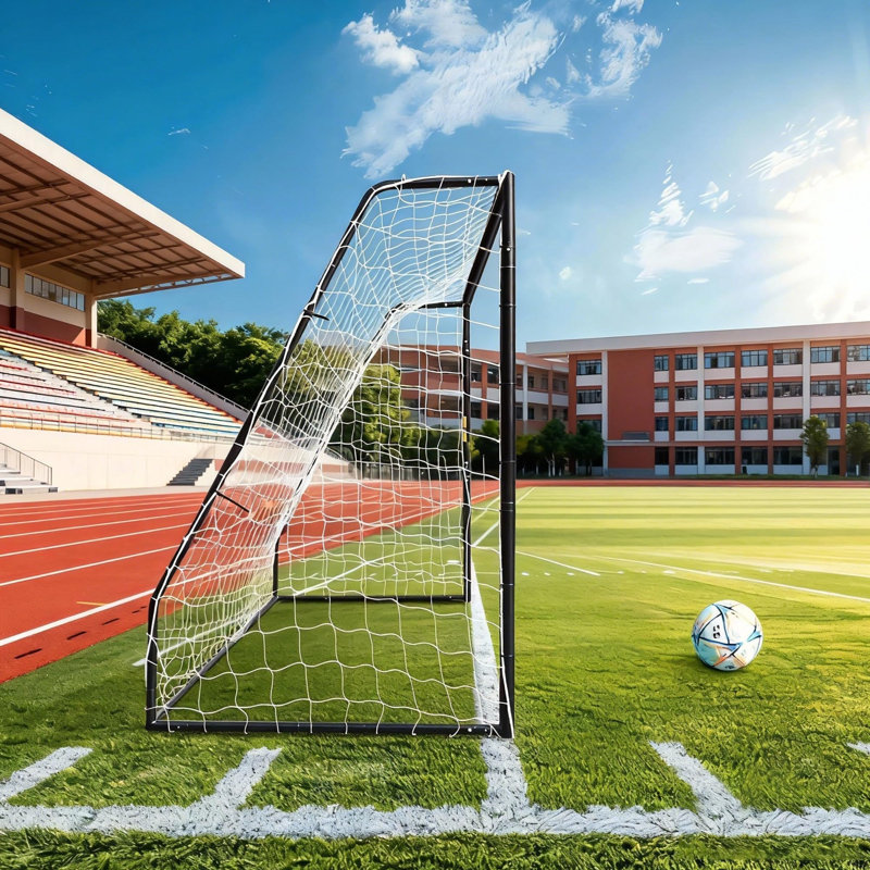 Training Soccer Goal, Heavy Duty Backyard Football Goal with Galvanized Steel Frame, Weather Resistant Powder Coated Net
