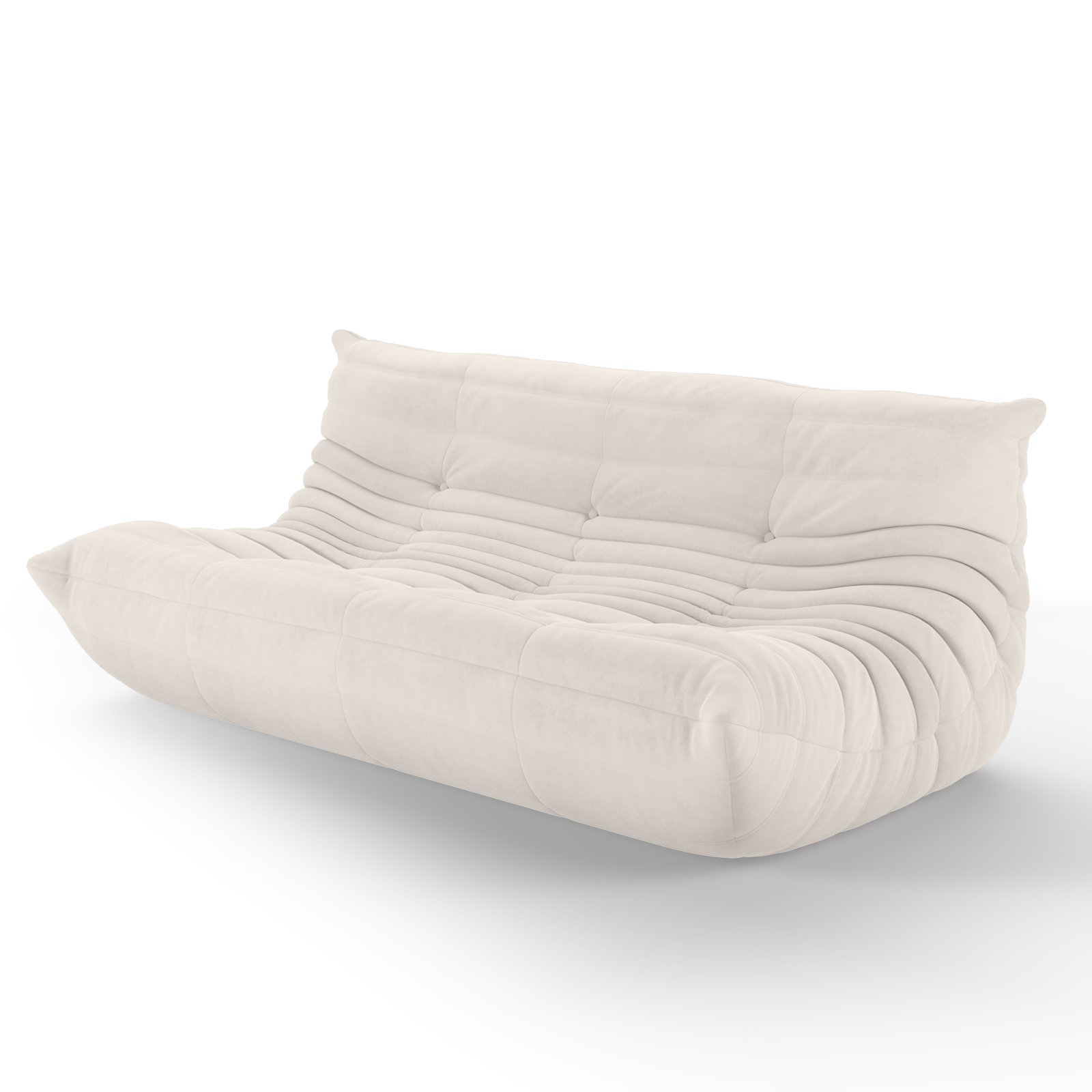 Armless 3-Seat Togo Three Seater Large Bean Bag Sofa