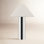 Lampe de table en métal chromé / blanc Cheri 20,5 pouces