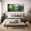 «Tropical Green Monstera Leaves», impression sur toile encadrée, impression sur toile-1701151289-1701151287
