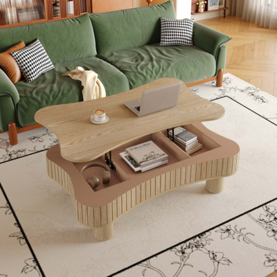 Table basse à plateau relevable