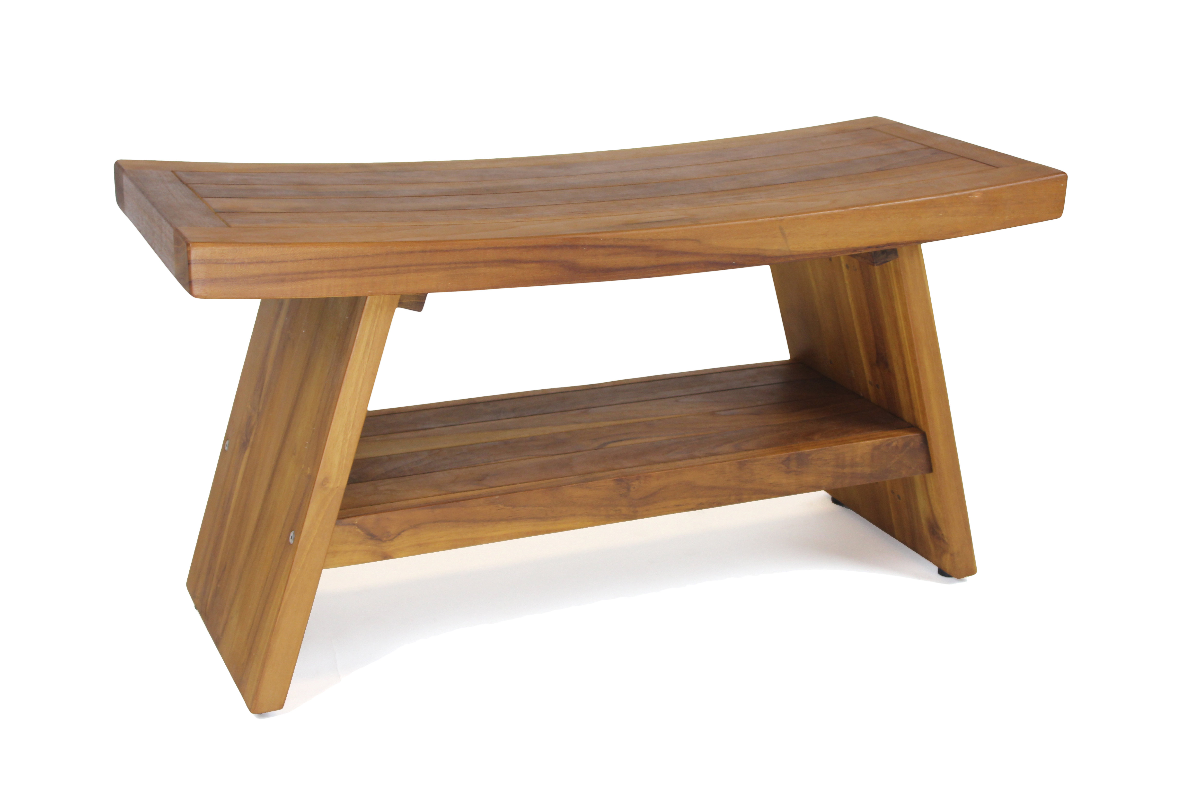 Aqua Teak Asia Teak Shower Bench Reviews Wayfair Canada