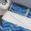 Blue Modern Chevron Charm I - Ensemble de housse de couette moderne-109156878