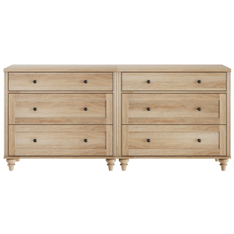 Scarlett 6-Drawer Dresser - Mid Century Modern Storage