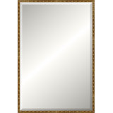 Antique Gold Wave Beveled Signature Mirror