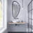 11"X 12.6" Herringbone Polished Glass Mosaic Tile-61266923