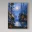 Fikes «Night Scene 2», reproduction de peinture à l'huile sur toile tendue-25329323