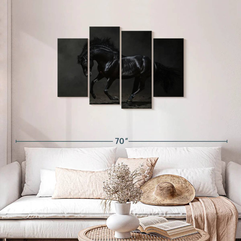 Dark Horse, 27" H x 43" W