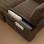 Fauteuil rembourré avec repose-pieds avec rangement et accoudoirs, porte-gobelets-773718612