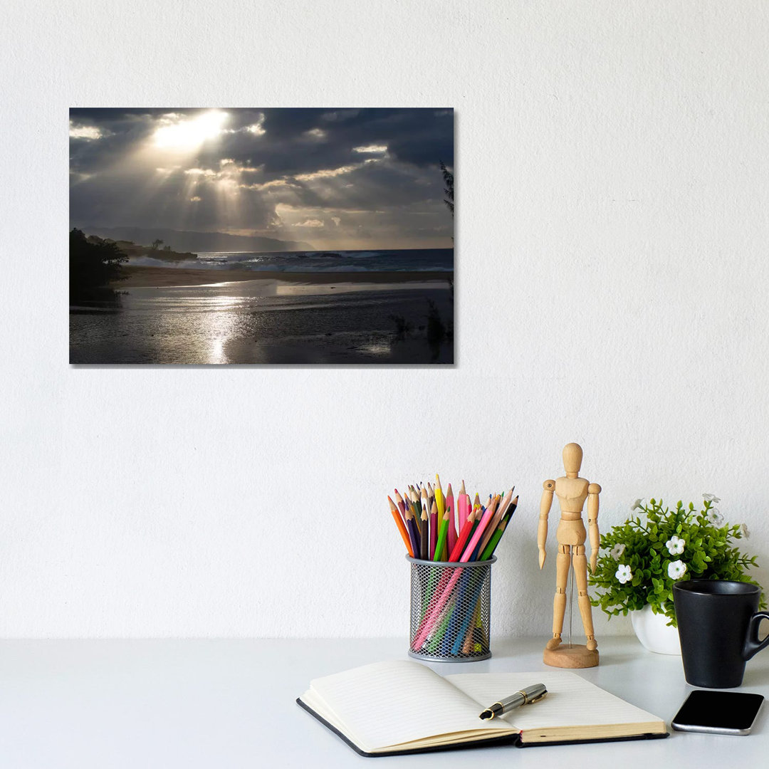 Scenic View Of Beach During Sunset, Hawaii, USA II by Panoramic Images - Wrapped Canvas Print