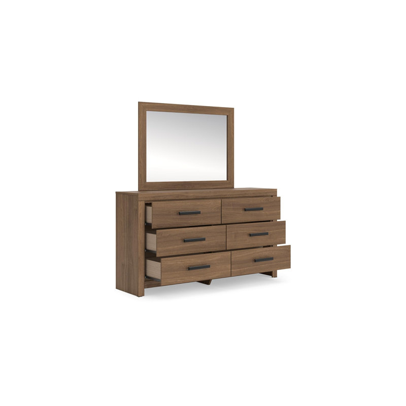 Commode et miroir Lumberton, Brown