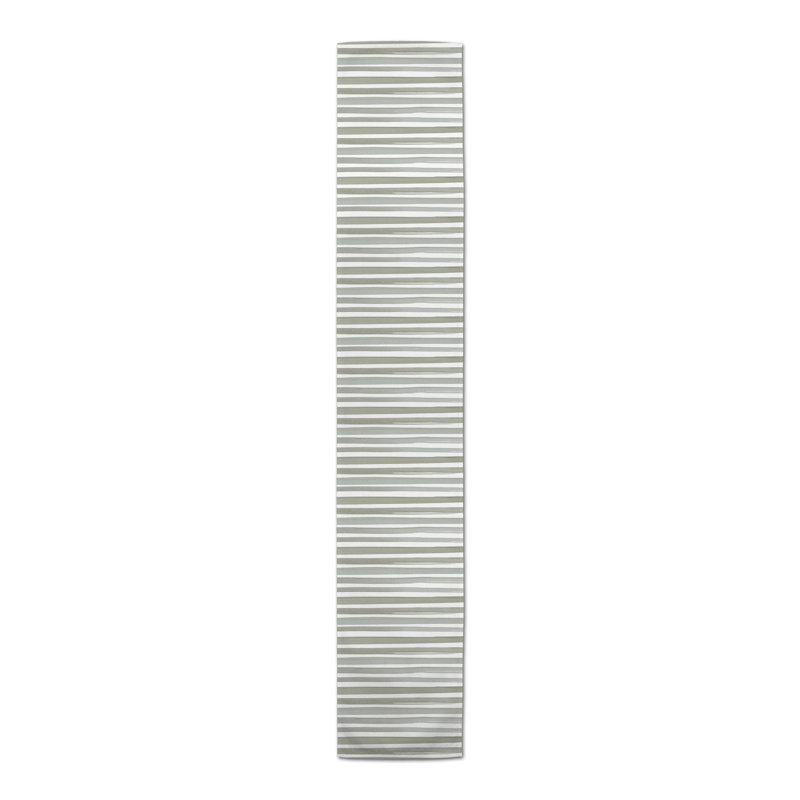 Chemin de table rectangulaire, 72 po x 16 po, Vert/blanc