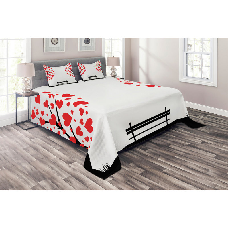 Hypnotic Coverlet, King Bedspread + 2 Shams