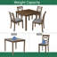 Ensemble de table de salle à manger 5 pièces Elegant Elegant