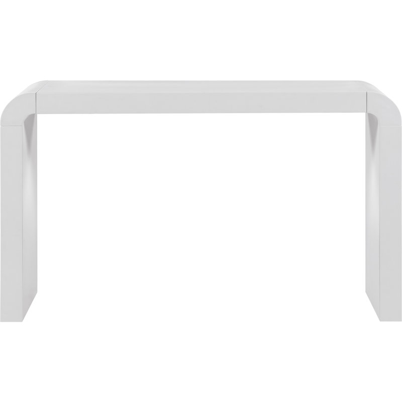 Toulon Oak Veneer Console Table, White