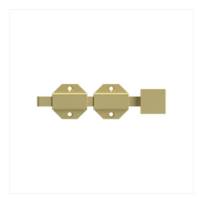 Deltana 6SBM26D 6" Modern Surface Bolt, HD, Solid Brass in Brushed Chrome