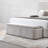 Modern Curved Corner Linen Uoholstered Bench With Storage