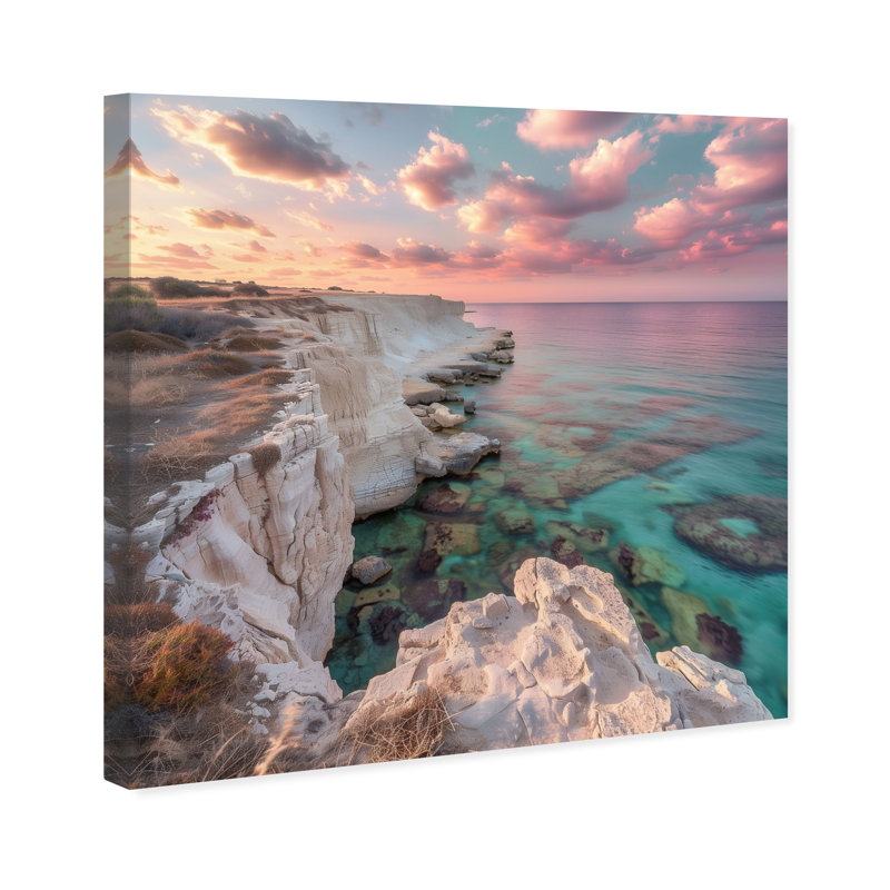 Coastal Edge IV Print by Oliver Gal, 30" H x 30" W, Gallery Wrapped