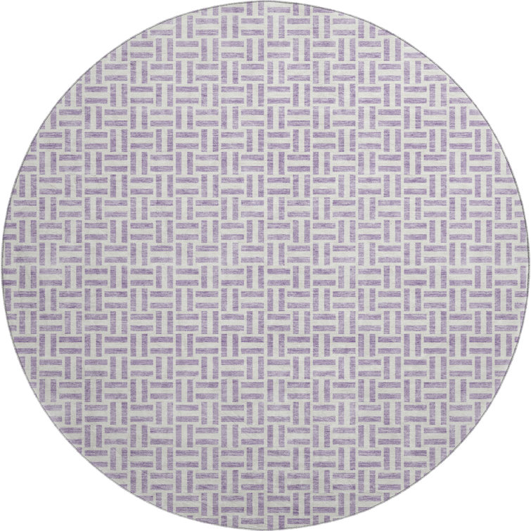 Premium Machine Washable Prisco Lavender Rug