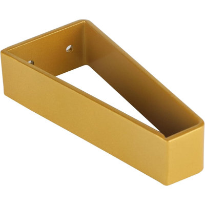 Paquet de 4 pieds de meubles trapézoïdaux de 8 pouces, pieds en épingle à cheveux en acier massif pour tables de bricolage, meubles de télévision, armoires, capacité de poids élevée et finition dorée résistante aux égratignures