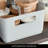 iDesign Kitchen Recycled Plastic Storage Bin, 17" x 8.5" x 5", Gray-2012652188