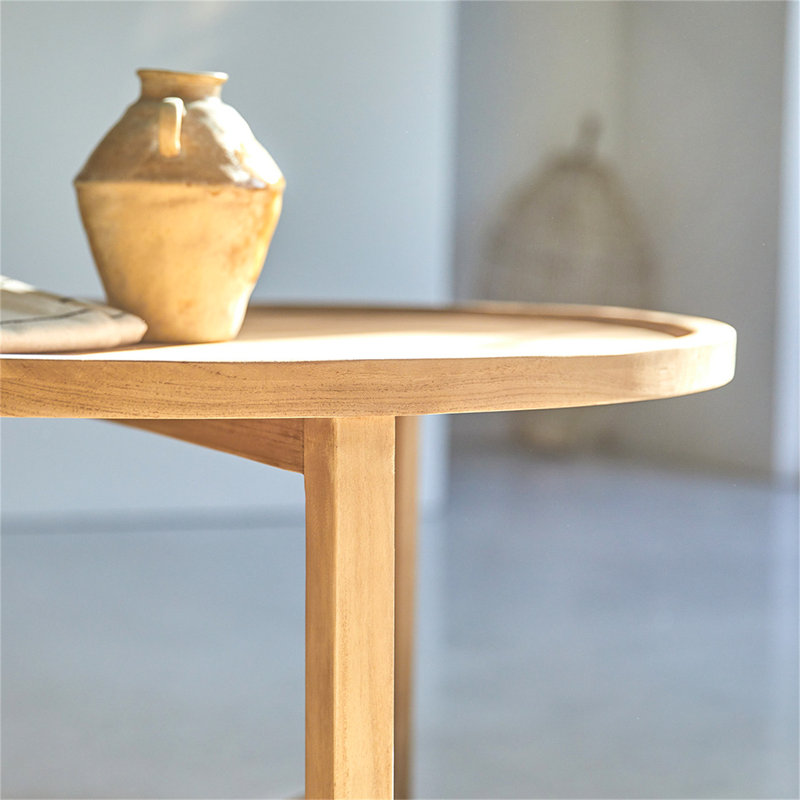 Harrus Solid Wood Three Leg Coffee Table
