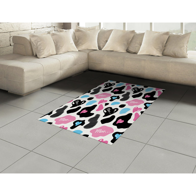 Tapis décoratif en laine à haute densité, Rectangle 2 pi 7 po x 5 pi