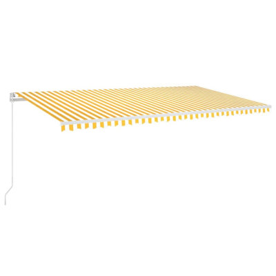 Dakota Fields 600cm W x 350cm D Polyester Cover Retractable Patio Awning