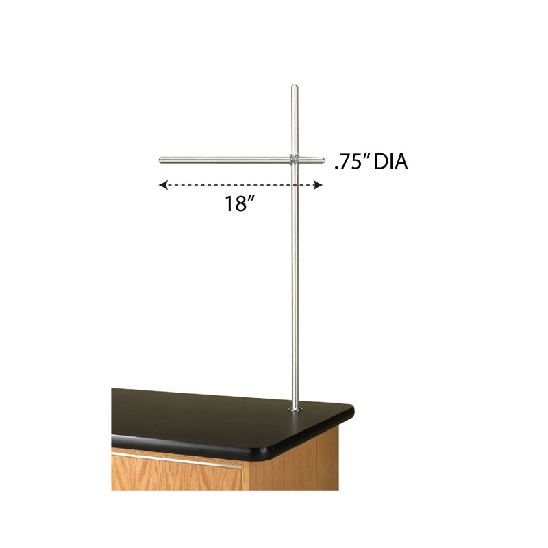 Solid Aluminum Crossbar, 3/4" Diameter, 18" Long