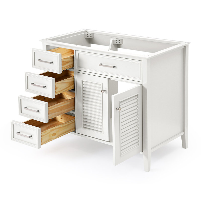 Base de meuble-lavabo simple Ferree, Blanc