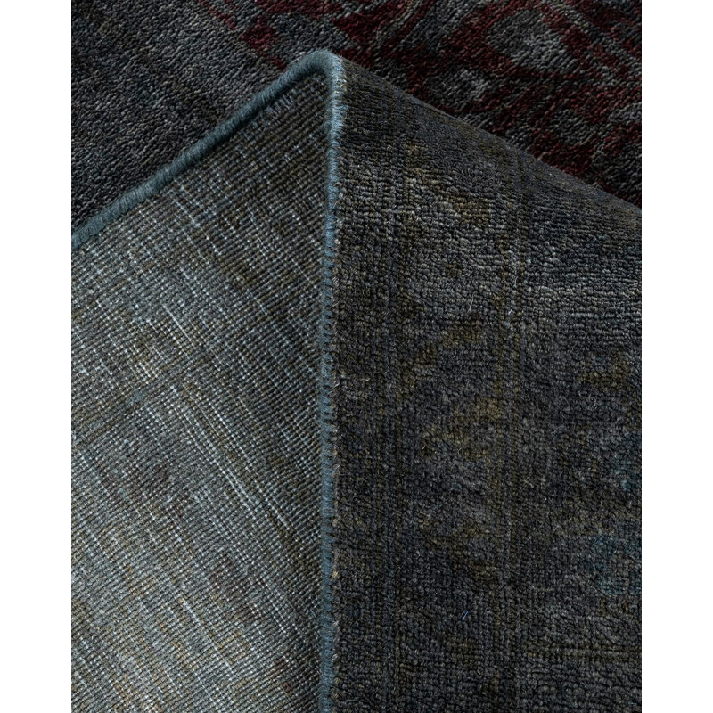 Overyed One-of-a-Kind Rectangle 6'2" x 9'2" Hand Knotted Area Rug