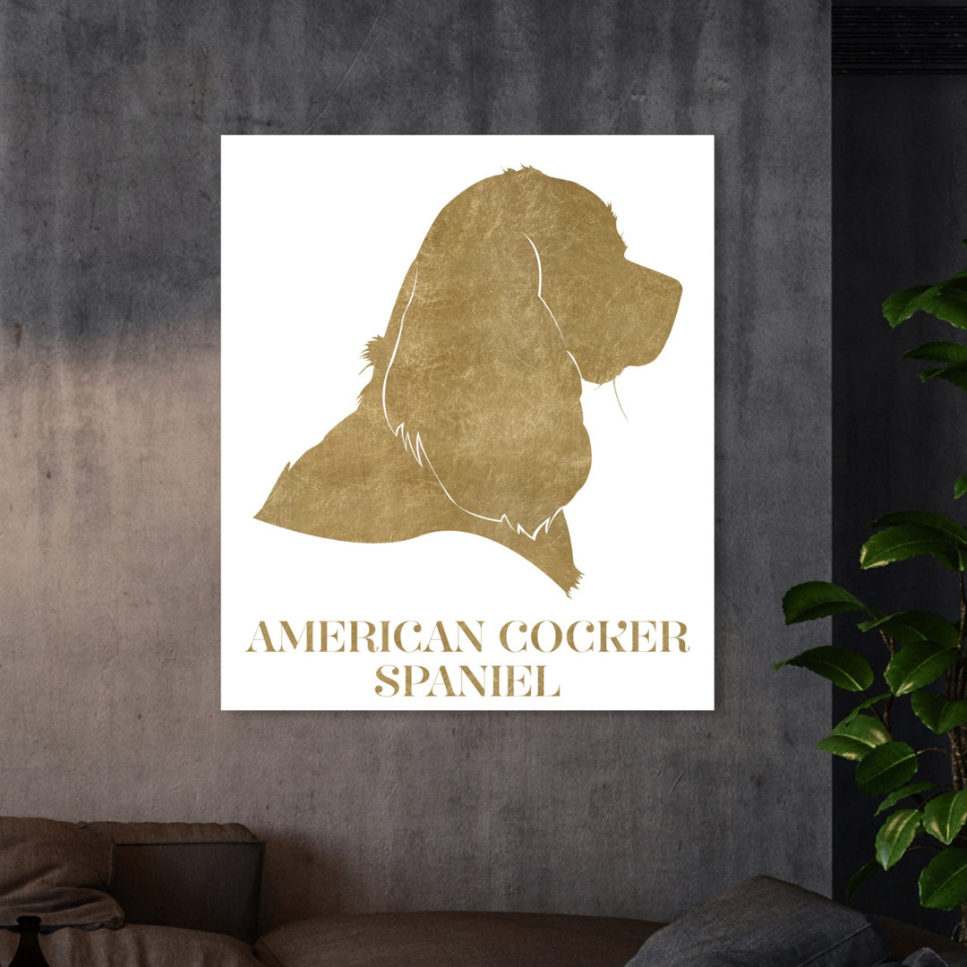 'American Cocker Spaniel' Graphic Art on Wrapped Canvas