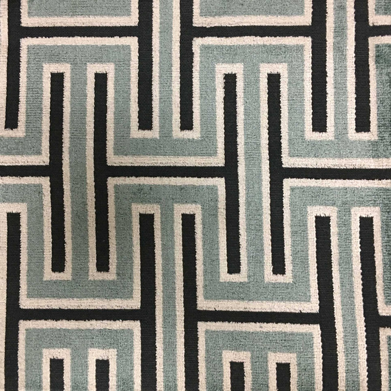 Tissu d'ameublement en velours Carlyle-Hyde, Carrara