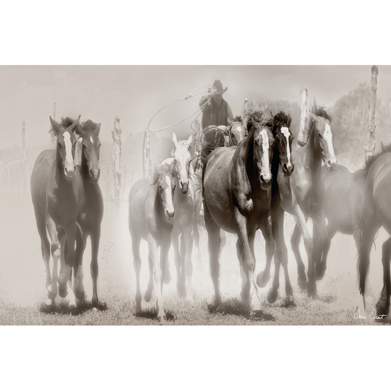 The Chase III by David Drost - Wrapped Canvas Art Prints, 30cm H x 46cm W