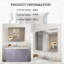 30'' W *30'' H Surface Mount Frameless Aluminum Medicine Cabinet ?With Double-Hinged Doors?, Copper-Free Mirror And Glass Shelves?-778286114