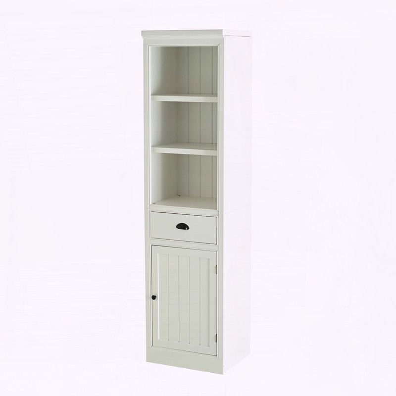 Bibliothèque autoportante de 75 po avec rangement et armoire
