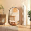 Miroir ovale noir en métal 20 po x 28 po-954344435
