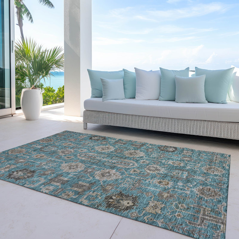 Tapis intérieur / extérieur Myda, Rectangle 8 pi x 10 pi