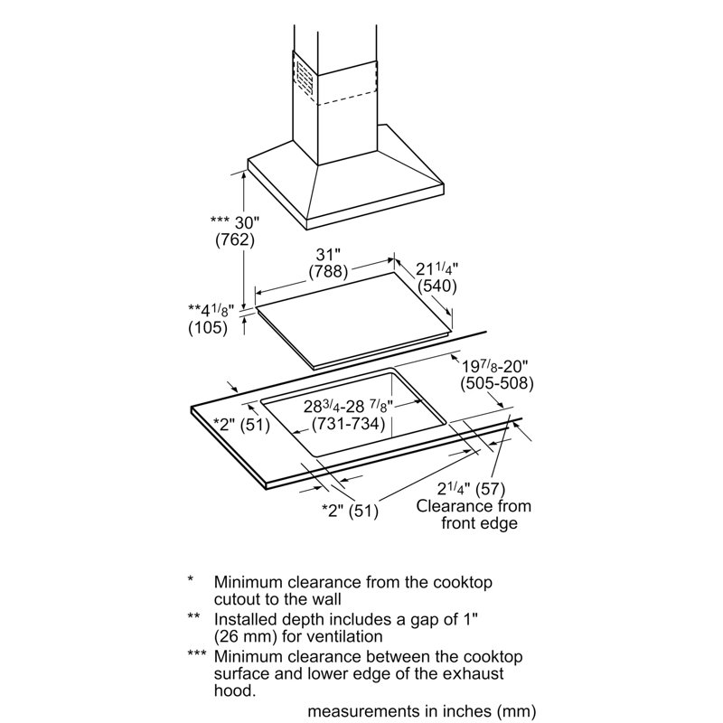 800 Series,36" Induction Cooktop, Frameless