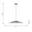 Luminaire suspendu de cuisine 1 lumière Astra avec abat-jour nickel brossé-112699635