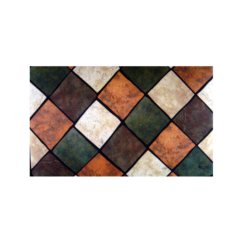 Non-Slip Geometric Indoor Doormat