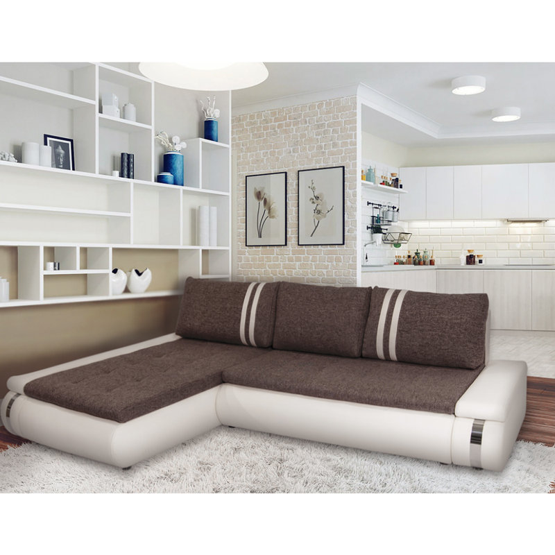 Upholstered L-Shaped Sectional, Left Hand Facing